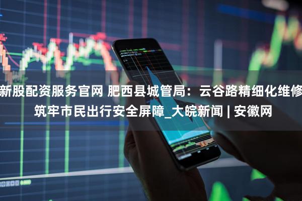 新股配资服务官网 肥西县城管局：云谷路精细化维修 筑牢市民出行安全屏障_大皖新闻 | 安徽网