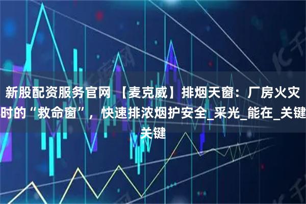 新股配资服务官网 【麦克威】排烟天窗：厂房火灾时的“救命窗”，快速排浓烟护安全_采光_能在_关键